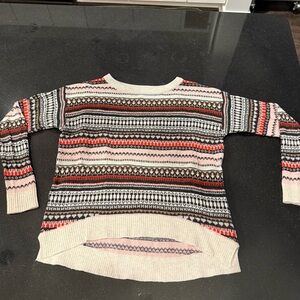 H&M Multicolor Patterned Crew Neck Sweater